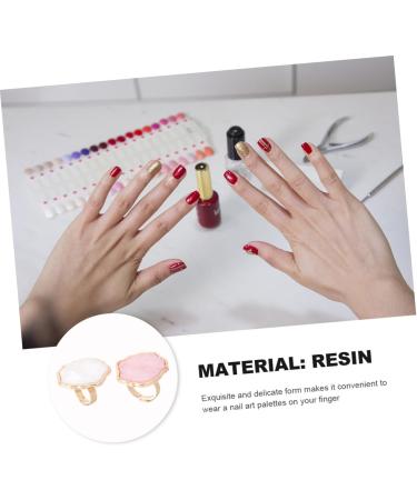 Palette De Nail Art Palette De M lange 2 Pi ces Design Coquillage Facile Nettoyer Cr atif Pour Onglerie Professionnelle - Buy Online on GoSupps.com