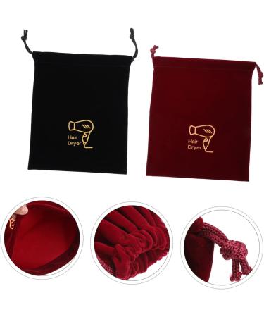 FRCOLOR 4 Pcs Storage Bag Canvas Drawstring Bags Drawstring Cloth Pouch Storage Organizer Modeling Hair Bag 36.5X26.5X1CMx2pcs Assorted Colorx2pcs - Buy Online on GoSupps.com