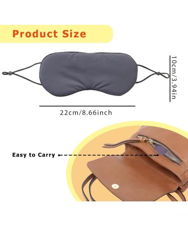 Adjustable Double-Sided Ice Silk Sleep Mask - Organic Mulberry Silk Blackout Eye Mask for Travel - Breathable & Pressure-Free for All Seasons - Perfect Sleep Essential (Red & Purple - Buy Online on GoSupps.com