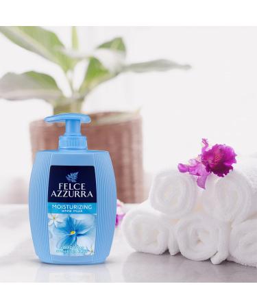 Felce Azzurra Liquid Soap White Musk - Fresh Citrus Fragrance - 2 Pack (300 ml each) - International Shipping Available - Buy Online on GoSupps.com