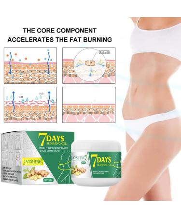 Tumnea 7 Days Slimming Cream - Ginger Hot Anti-Cellulite & Fast Fat Burning Cream for Belly Legs & Buttocks | International Shipping - Buy Online on GoSupps.com