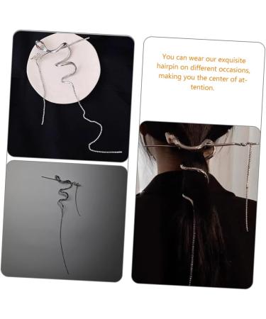 Mikinona Hair Pin Hair Fork Clip Updo Hair Accessories Snake Hair Sticks Snake Accessories For Women Hair Sticks For Bun Hair Stick China Metal Serpentine Miss - Buy Online on GoSupps.com