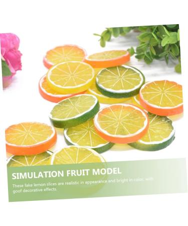 FUNOMOCYA 30pcs Imitation Lemon Slice Pvc Scrapbook 3d Vegetable - Buy Online on GoSupps.com