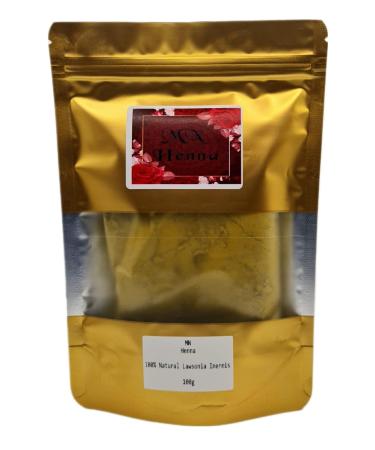 Pure 100% Natural Henna Powder (lawsonia Inermis) 100g for hair henna hair dye. No chemicals No PPD No Additives