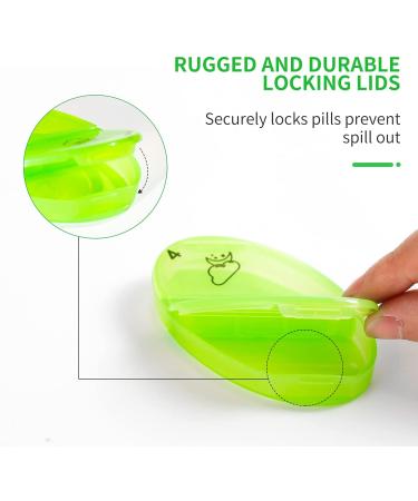 GIIYAA Monthly Pill Organizer - 2 Times a Day 31 Day AM/PM Pill Box for Traveling - 35 Detachable Compartments (Rainbow) - Buy Online on GoSupps.com