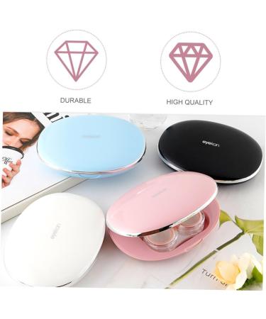 PartyKindom Companion Box for Contact Lenses - Invisible Pink Case Container (10.2x7.8cm) - International Shipping Available - Buy Online on GoSupps.com