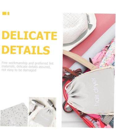 ABOOFAN 8 Pcs Hair Dryer Storage Bag Cotton Drawstring Bags Drawstring Toiletry Bags Hair Blower Bag Travel - Buy Online on GoSupps.com
