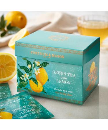 Th vert au citron 15 sachets de th soyeux 30 g