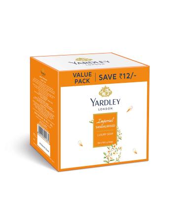 Yardley Sandalwood Luxury Soap 100g (Pack of 3)