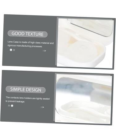 Buy Healvian 60-Piece Lens Container Kit - Travel Cases for Contact Lenses & Tweezers - Invisible White Cosmetic Lens Holders - Buy Online on GoSupps.com