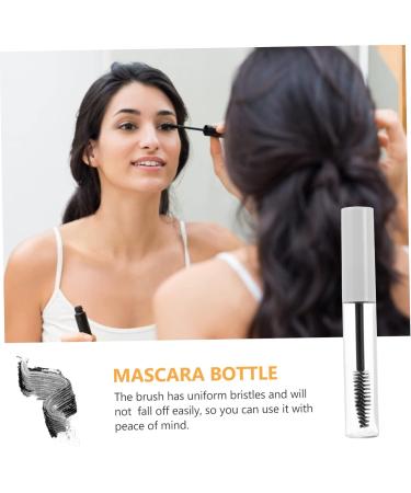 POPETPOP 10pcs Eyelash Tube Eyelash Brush Mascara Bottle Clear Empty Eyelash Cream Bottle Round Tubing - Buy Online on GoSupps.com