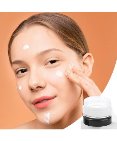 Liujzzj 10-Piece Transparent Jar Set for Cosmetics - Small Plastic Containers with Black Screw Lid & Mini Spatulas | Ideal for Lip Balm & Nail Art - Buy Online on GoSupps.com