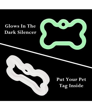Natiform Adventure Dog Tag - Personalised Pet ID Tag with Glow in The Dark Silencer - Custom Text - Double Sided Pet Tag (Heart Style 1) - Buy Online on GoSupps.com