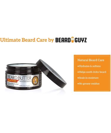 Beard Guyz Beard Butter - Hydrating Dry Beard Treatment (4 oz) - Buy Online on GoSupps.com