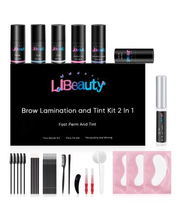 Libeauty Eyebrow Enhancement and Tinting Kit 2 in 1 Make-up Kit Perfect for Parties Weddings Offices and Sports