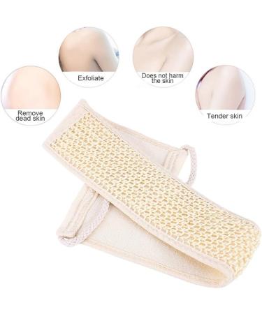 Natural Luffa Massage Belt Back Scrubber - Long Handle Shower Scrubber for Body Care Dead Skin & Acne Removal - International Shipping Available - Buy Online on GoSupps.com