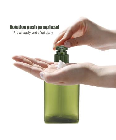 Travel Size Toiletries Leakproof 280ml Plastic Pump Bottles | 3Pcs Thickened Travel Bottles for Bathroom & Kitchen - Buy Online on GoSupps.com