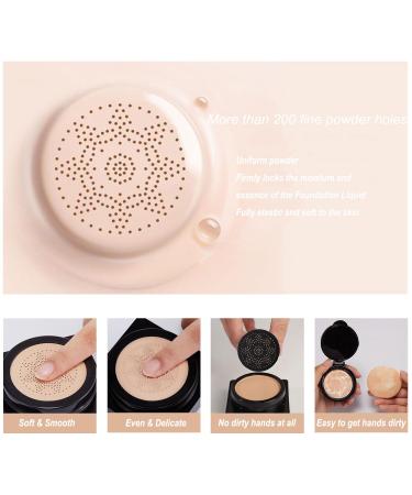 Buy CC Cream & BB Cream - Mushroom Head Air Cushion Foundation for Oil Control & Moisture Care | Light & Smooth Natural Concealer - Buy Online on GoSupps.com