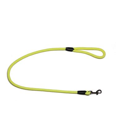 Leash - rope leash with hand loop Basic 10mm 27 colours 7 lengths (1.00 m fluor yellow) 1.00 m fluor yellow