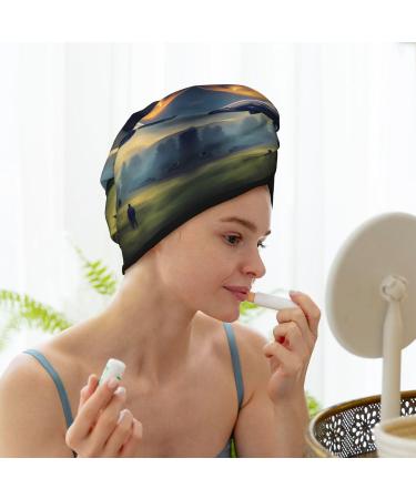 UFO Landing Dry Hair Cap for Women - Super Absorbent Elastic Wrap for Quick Drying Long Thick Hair - Buy Online on GoSupps.com