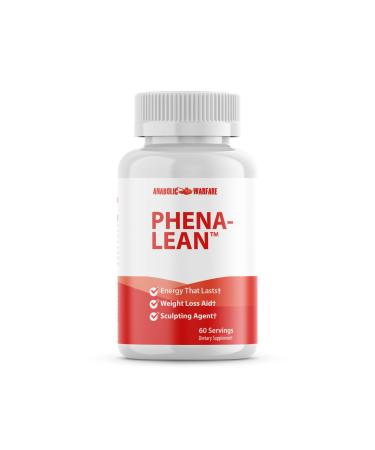 Phena-Lean Premier Supplement from Anabolic Warfare — Thermogenic Body Composition Supplement – Fuel Your Fire, Boost Energy, Increase Focus* - 60 Capsules.