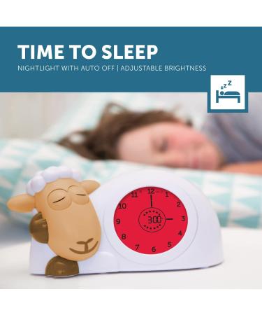 Zuzu Sam the Lamb Clock & Night Light for Kids | Adjustable Brightness & Auto Shutdown | Ideal Sofa Bed Companion for Sleep Routine - Buy Online on GoSupps.com
