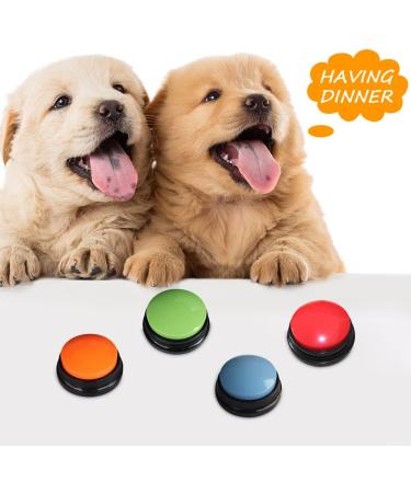 OTAIVE 4Pcs Dog Buttons Talk Training Dog Buttons for Communication Recordable Training Buttons for Dogs 30 Second Record &Playback Training Buttons for Dogs Puppy & Pets - Buy Online on GoSupps.com