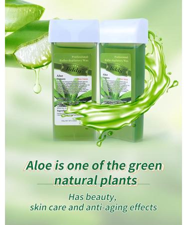 Sensitive Skin Roller Waxing Kit with Aloe for Hair Removal | At-Home Waxing Kit for Arms, Legs, and Body | Men and Women - Buy Online on GoSupps.com