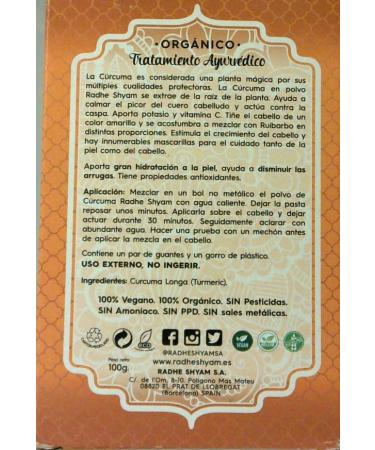 Turucuma Henna for Hair Treatment - Radhe Shyam Powder 100g - Buy Online on GoSupps.com