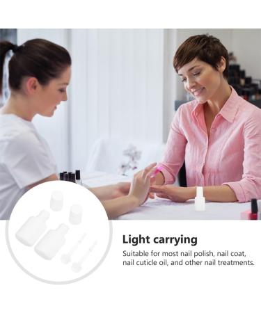 HOMSFOU Lot de 20 Flacons Vides pour Gel Vernis Ongles 10 Ml Transparents Pinceau Int gr Bouteilles tanches Rechargeables pour Rangement et M lange Semi-permanent Usage - Buy Online on GoSupps.com