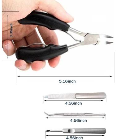 Toenail Clippers for Seniors Thick Toenails Nail Clipper Set for Men Nail Clippers for Ingrown Toenail Corrector Nail Clippers for Acrylic Nails Nail - Buy Online on GoSupps.com