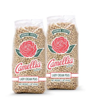 Camellia Brand Dried Lady Cream Peas, 1 Pound (Pack of 2) Lady Cream Peas 1 Pound (Pack of 2)