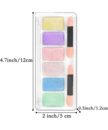 Folmywy Chrome Nail Powder Aurora Set 6 Colors Metallic Mirror Effect Pigment Solid Iridescent Neon Manicure Glitter Home DIY Salon Gel Fingernails Polish Aurora Color - Buy Online on GoSupps.com