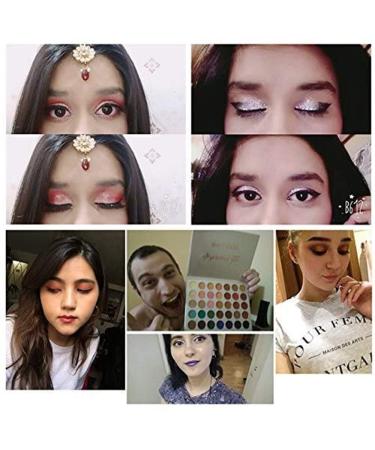 35 Colors Eyeshadow Palette - Professional Glitter & Matte Highlighter Waterproof Long-Lasting Pigment for Stunning Eye Makeup - Buy Online on GoSupps.com