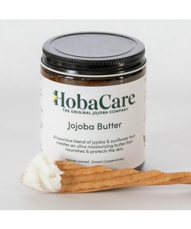 HobaCare Jojoba Butter Scent-Free Body Butter Base with Natural First-Press Pure Jojoba Oil - Softening Moisturizing Vegan Cruelty-Free Cream for Skin & Hair (8 oz) - Buy Online on GoSupps.com