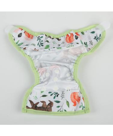 Newborn Cloth Diaper Cover Nappy Hook and Loop (Wolf Rabbit) - Soft & Comfortable - Buy Online on GoSupps.com