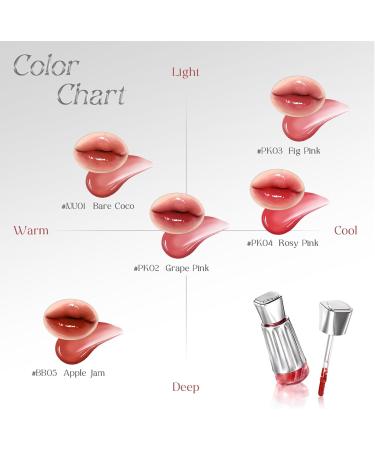 Lip Gloss L56 Liquid Lipstick with Moisturizing Shine Tint Mirror Shine Formula Glossy Lip Glaze Makeup Longlasting moisture for hydrating lips and a radiant look PK02 - Buy Online on GoSupps.com