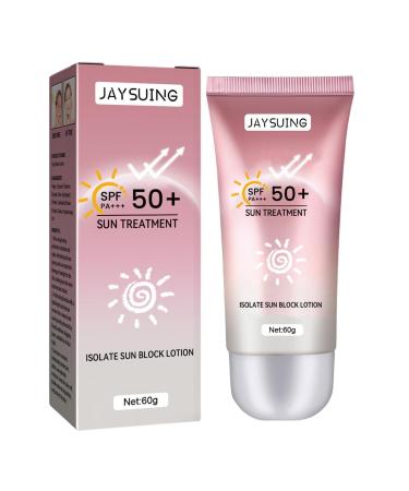 Water Resistant Sunscreen, UV Face Cream SPF 50+ PA+++ | Sunscreen UV Insulation SPF 50+ Water Resistant Travel Sunscreen Size 60g Face Moisturizing Sunscreen Oil Free Gimocool