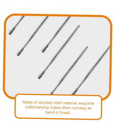 Spring Ear Pick Set - 6pcs Stainless Steel Spiral Ear Cleaner Kit - Buy Online on GoSupps.com