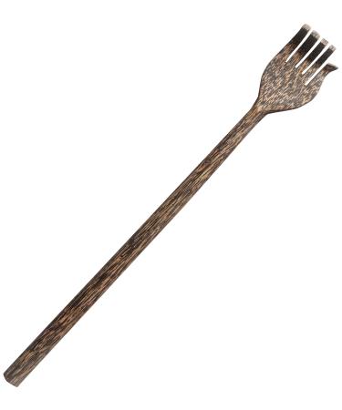 Wooden back scratcher scratching hand scratching aid