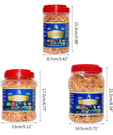 for Turtle Food Dried Freeze Shrimp for Ornamental Fish Water Turtles Small Pets 1.2L 3L Resealable Can 3000ml - Buy Online on GoSupps.com