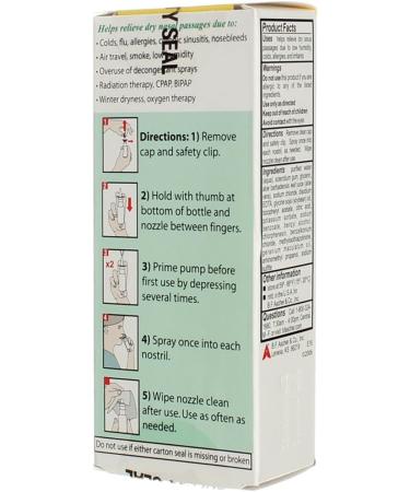 Ayr Saline Nasal Gel No-Drip Sinus Spray 0.75oz - Pack of 5 - Buy Online on GoSupps.com