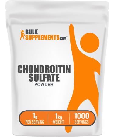 BulkSupplements.com Chondroitin Sulfate Powder - Chondroitin Sulfate Supplement for Joint Support - Gluten Free 1g per Serving 1kg (Pack of 5) (11 lbs) 2.2 Pound (Pack of 5)