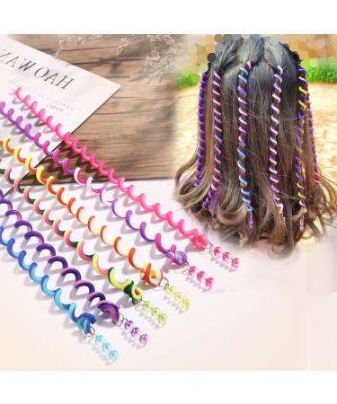 12 Pieces Hair Braids for Children Hair Elastics with Colorful Twist Elastic Hair Recce for Children DIY Hair Accessories for Children - Buy Online on GoSupps.com