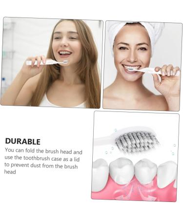 Magiclulu 2-Piece Foldable Travel Toothbrush Set | Portable Manual Toothbrushes for Dental Care - Ideal for Travel - Buy Online on GoSupps.com