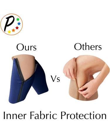 Closed Toe 15-20 mmHg Moderate Compression Navy Socks with YKK Zipper - Ideal for Comfort & Support - Buy Online on GoSupps.com