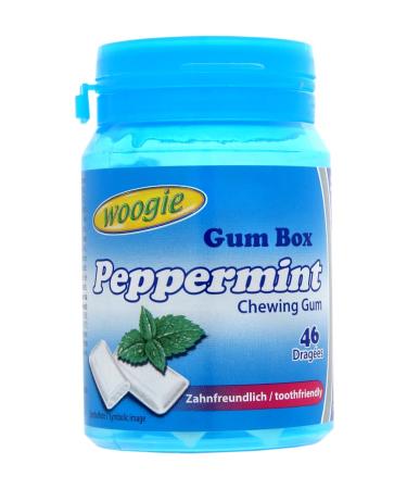Woogie Sugar-free peppermint chewing gum 64.4g