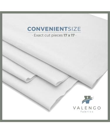 VALENGO 100% Cotton Lint Free Cleaning Rags - Soft Tshirt Cloth for Cast Iron, Wood Staining, and Shoe Polish - 17x17 Inch (7 Pack) - Buy Online on GoSupps.com