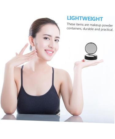 FOMIYES 2pcs Elastic Mesh Loose Powder Box Empty Powder Case Body Powder Puff Powder Puff Pad DIY Abs 1 g (Pack of 1) Black - Buy Online on GoSupps.com
