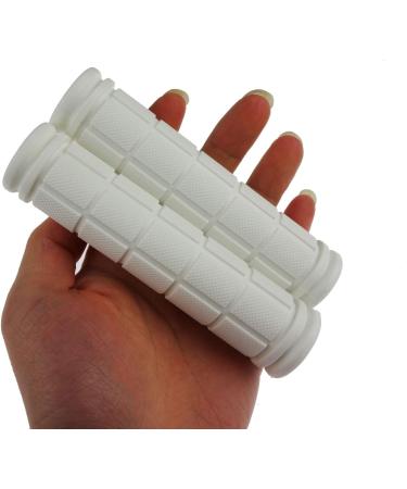 Kasteco 2 Pairs Mushroom Handle Bar Grips for BMX/Road Mountain Bikes - White - Buy Online on GoSupps.com